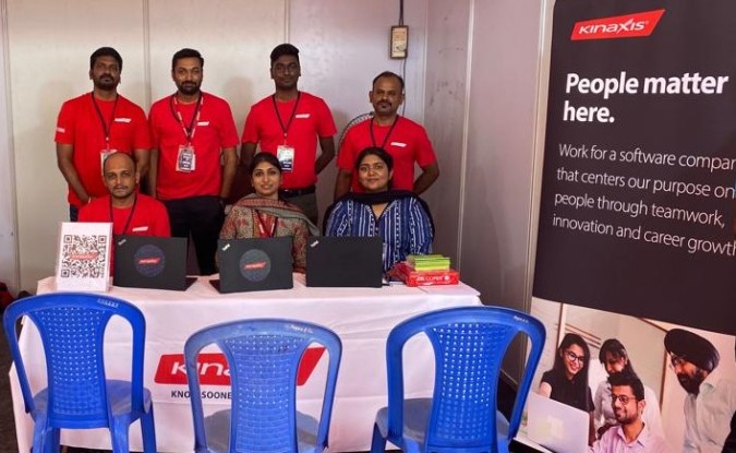 The Kinaxis hiring team in Chennai India participates in the We Are Your Voice diversity hiring drive event.