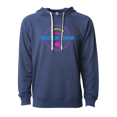 Kinaxis' Hackathon 2020 hoodie with arcade game theme.